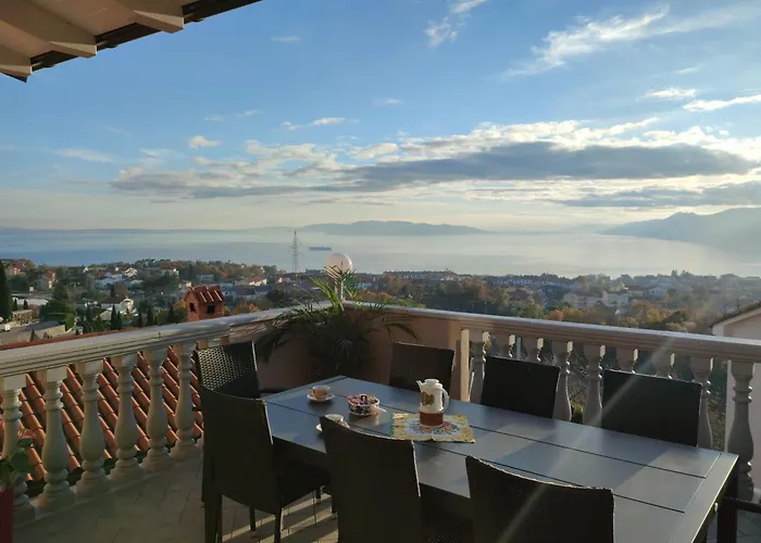 Apartments Villa Kastav In Old Town Center With Sea View And Parking